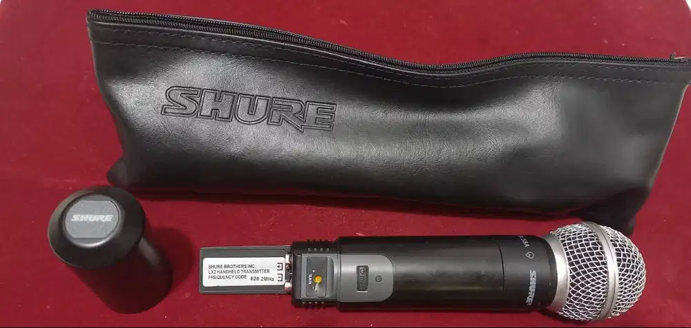 Wireless Mic SHURE Ori,Freq.626,2MHz,tidak ada Receiver,Net.
