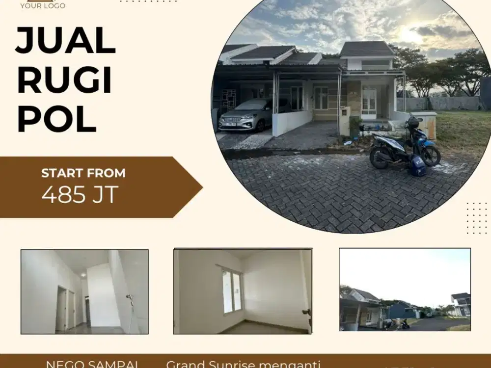 1926 DIJUAL RUGI Rumah Grand Sunrise Menganti Gresik