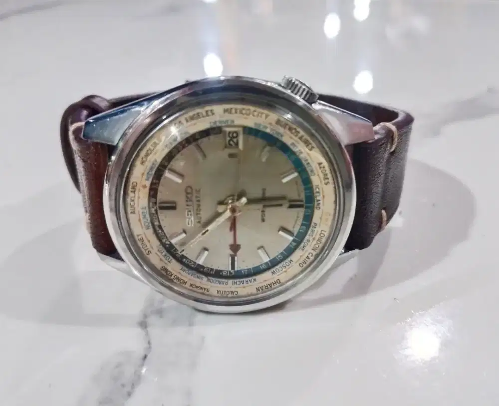 Seiko world timer GMT 6117-6010 vintage no tissot, omega, mido, tag