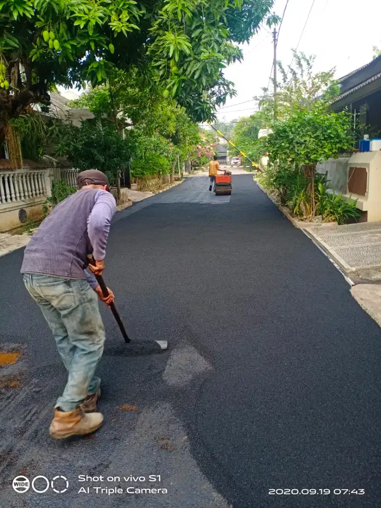 Jasa pengaspalan Hotmix