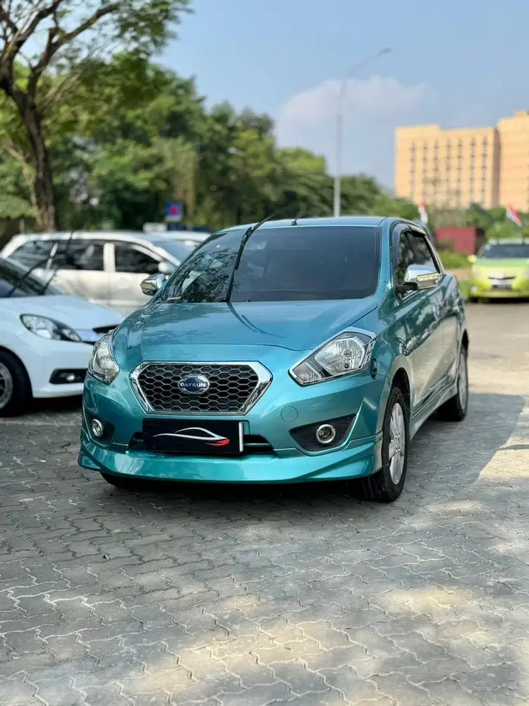 (Cash) Datsun Go manual 2017 biru kredit dp 10jt agya ayl