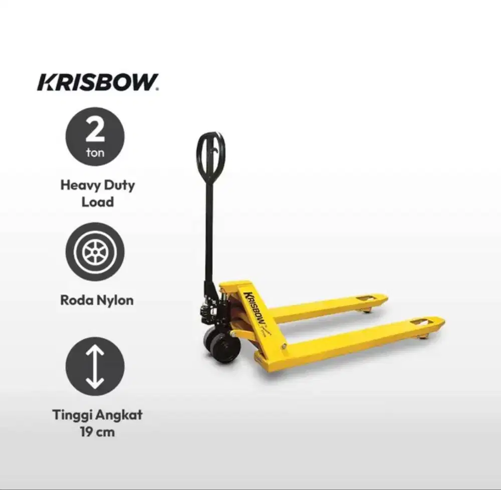 Krisbow Hand Pallet Nylon 55X115 Cm 2 Ton
