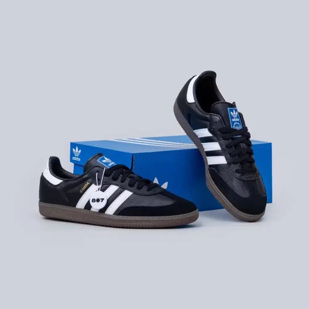 ORI 1000 % AUTHENTIC SAMBA OG BLACK WHITE SIZE 36 No box aj nego tipis