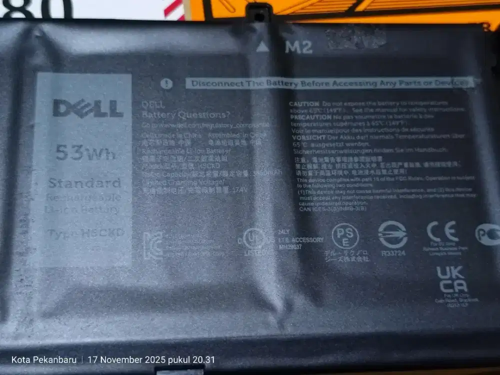 Baterai dell latitude 3410 original