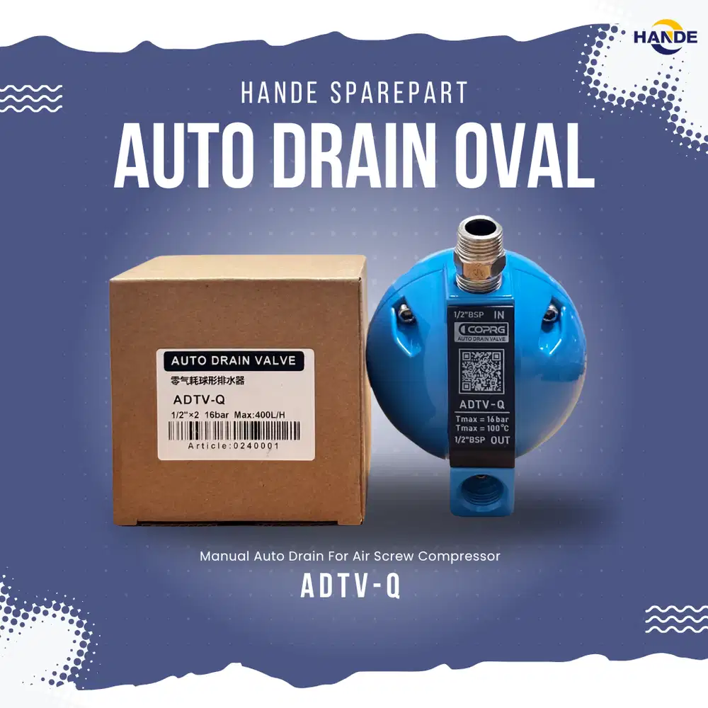 Hande Original Sparepart - Manual Auto Drain/Auto Drain Bulat Sparepar