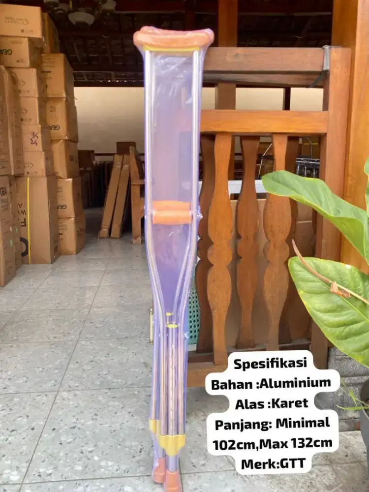 TONGKAT KETIAK KRUK/ALAT BANTU JALAN ALUMINIUM