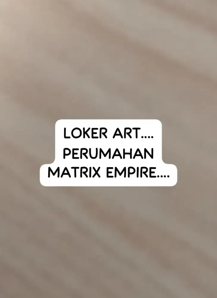 Lowongan Kerja ART
