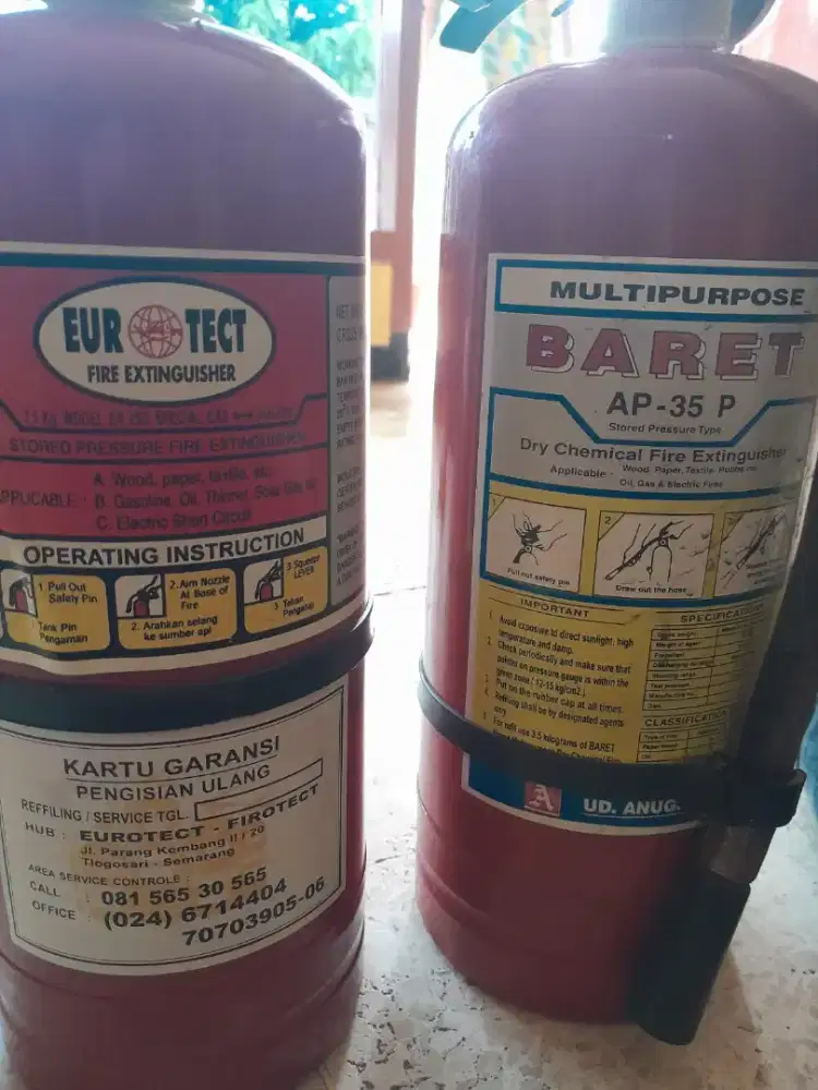 Tabung apar serta isi segel