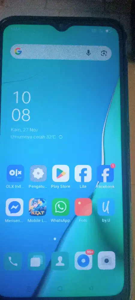 Oppo a5 2020 ram 4/128gb lcd ori retak sehelai.