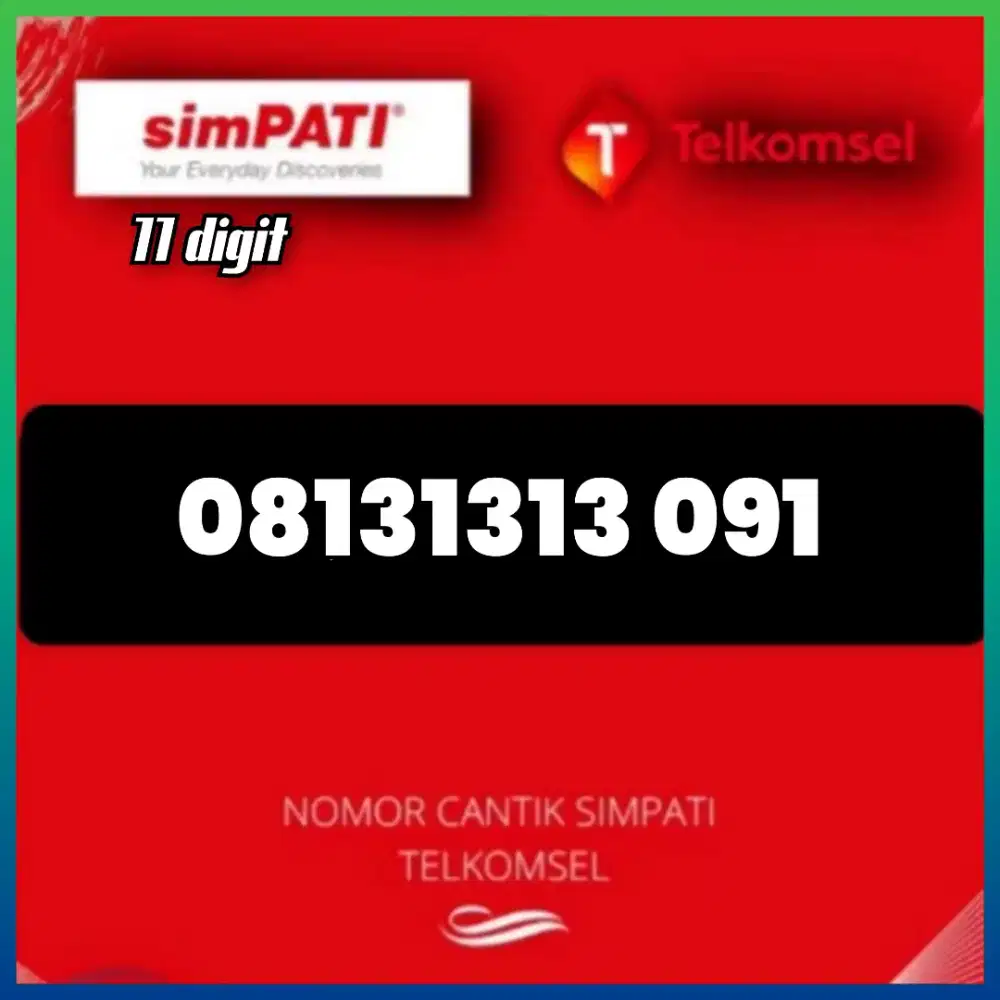 Nomor cantikSimpati Telkomsel 11 digit