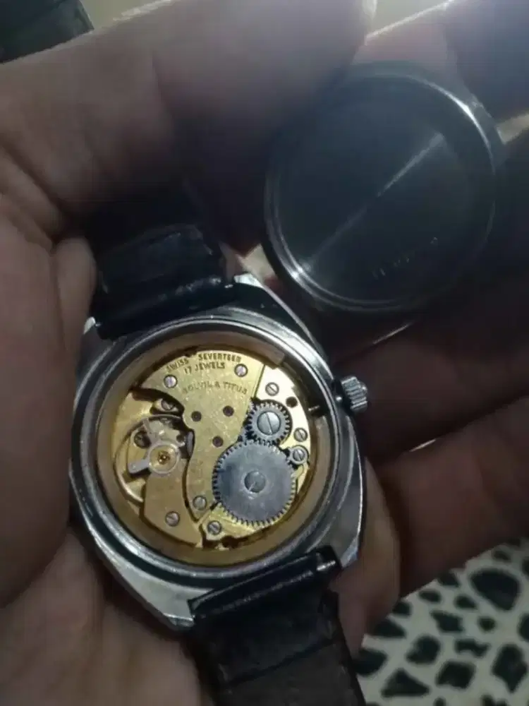 Jam tangan TITUS manual winding 17 jewels ORIGINAL SWISS