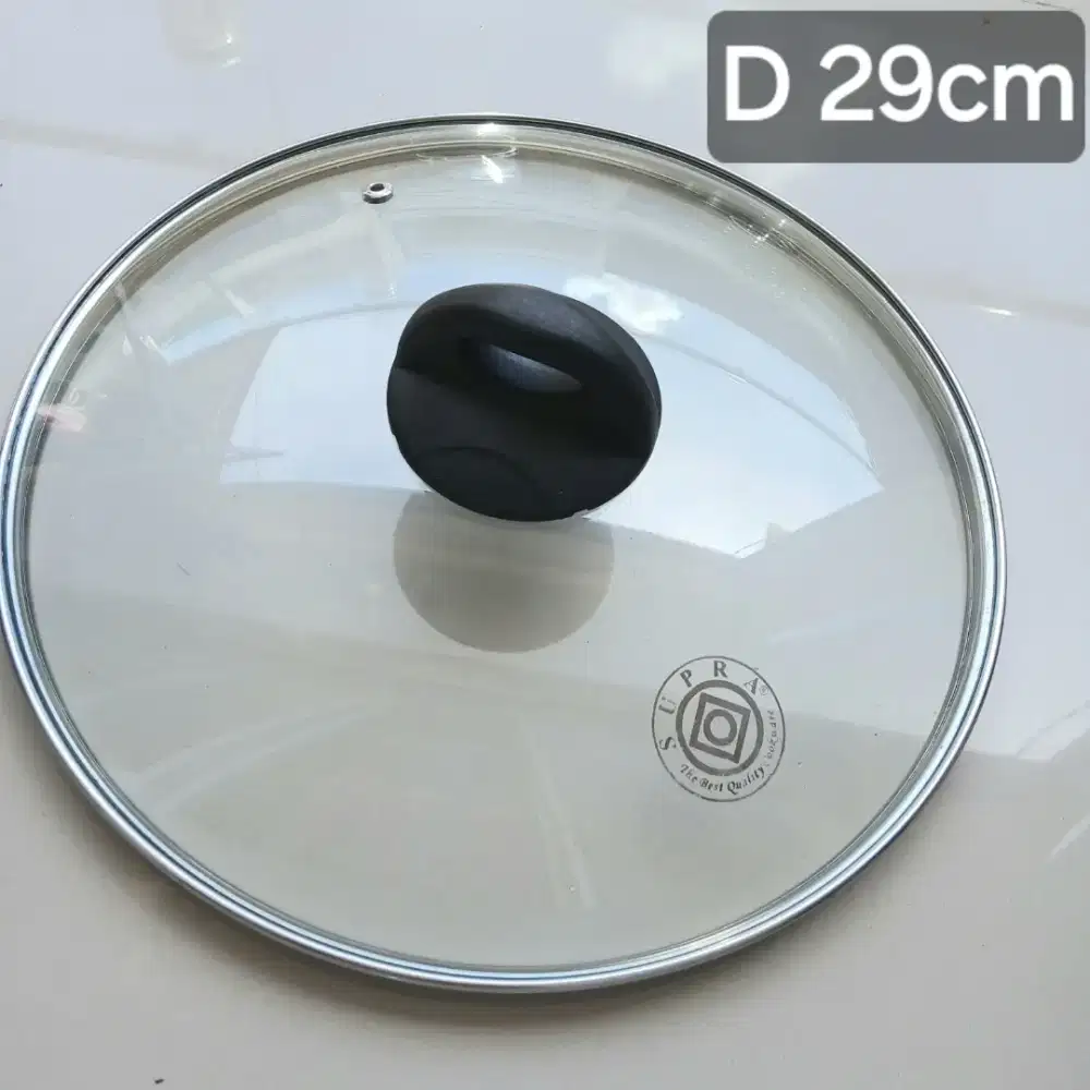 Tutup panci kaca Supra 29cm, baru