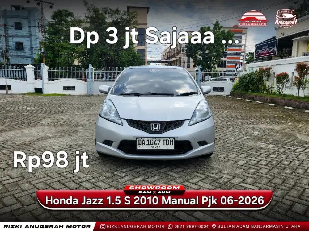 Dp 3jt Honda Jazz Ge8 1.5 S MT 2010 Pjk 06-2026