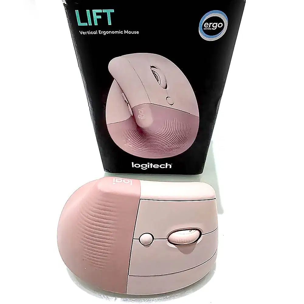 251118C Original Logitech Vertical Lift Rose Pink Ergonomic Carpal Tun