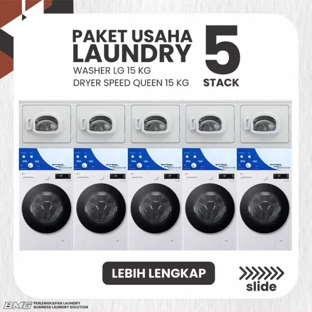 PAKET USAHA LAUNDRY KILOAN 2,3,4,5 STACK
