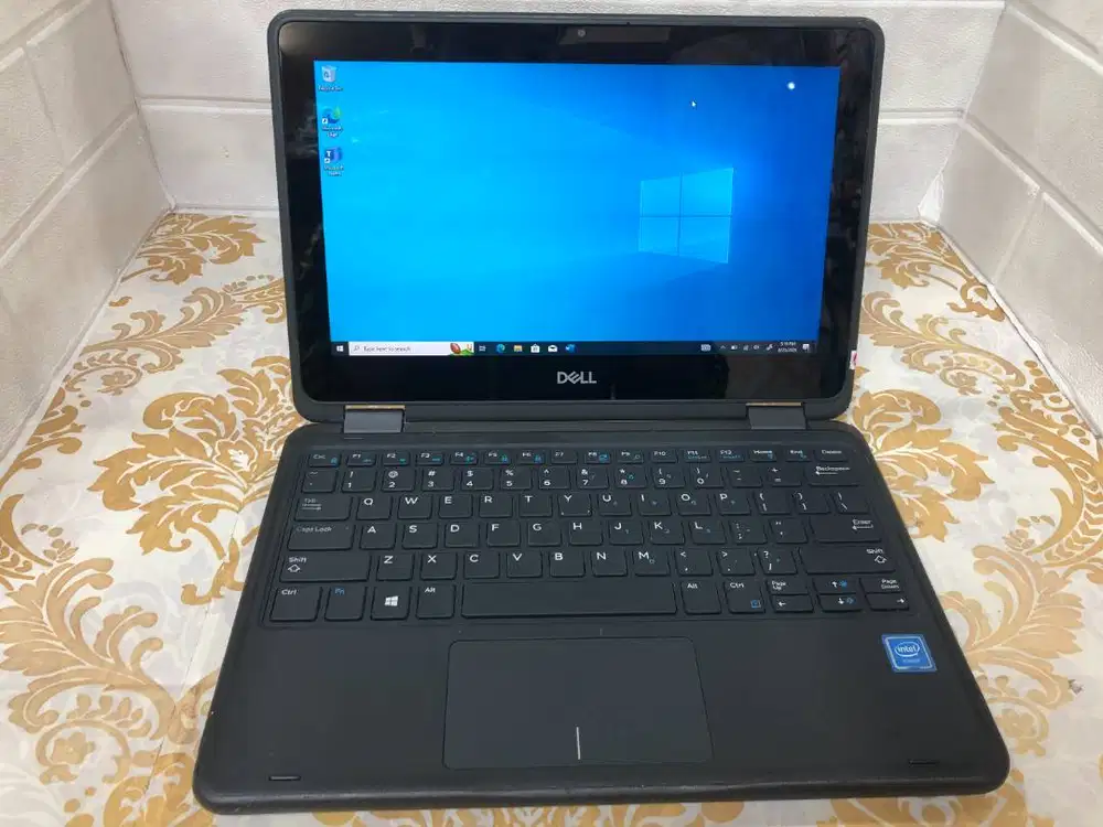 LAPTOP TABLE DELL 3190 LAYAR SENTUH SIAP PAKAI WINDOWS 10
