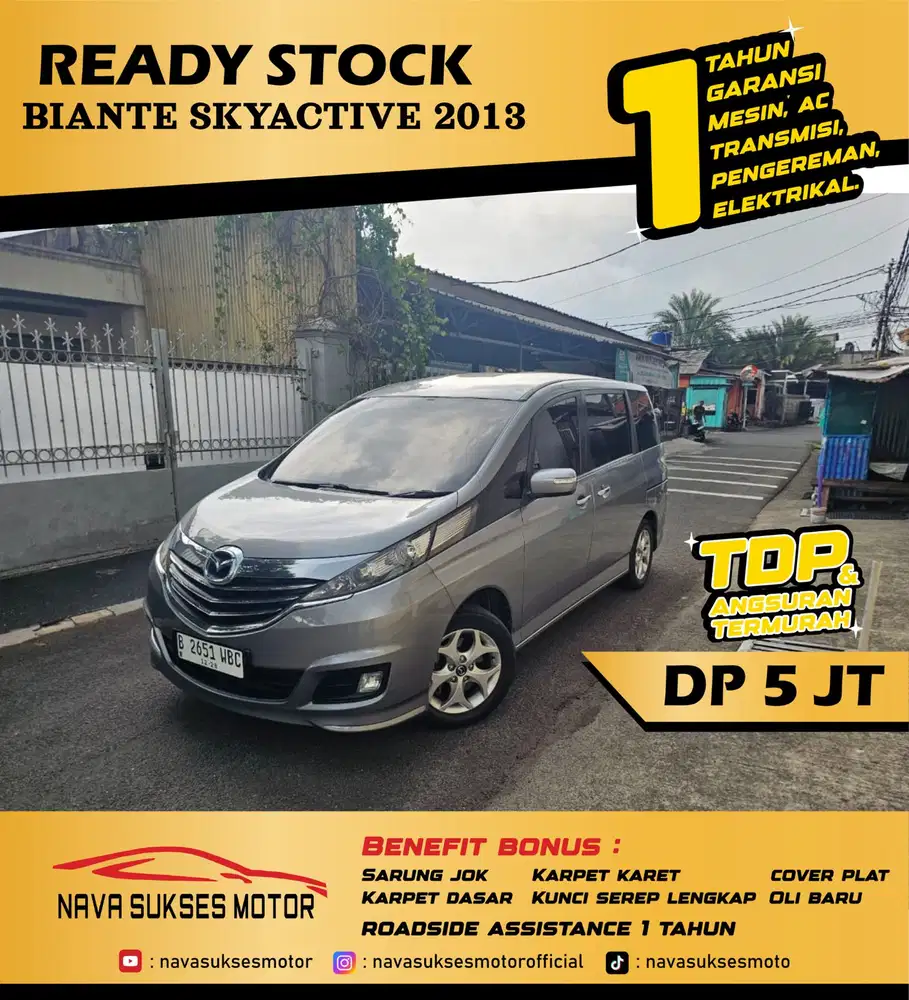 TDP 5 JUTA - BIANTE SKYACTIVE 2013