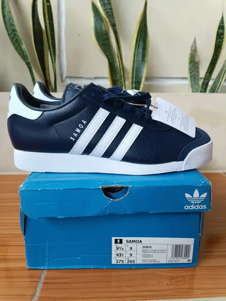 Adidas samoa navy leather original