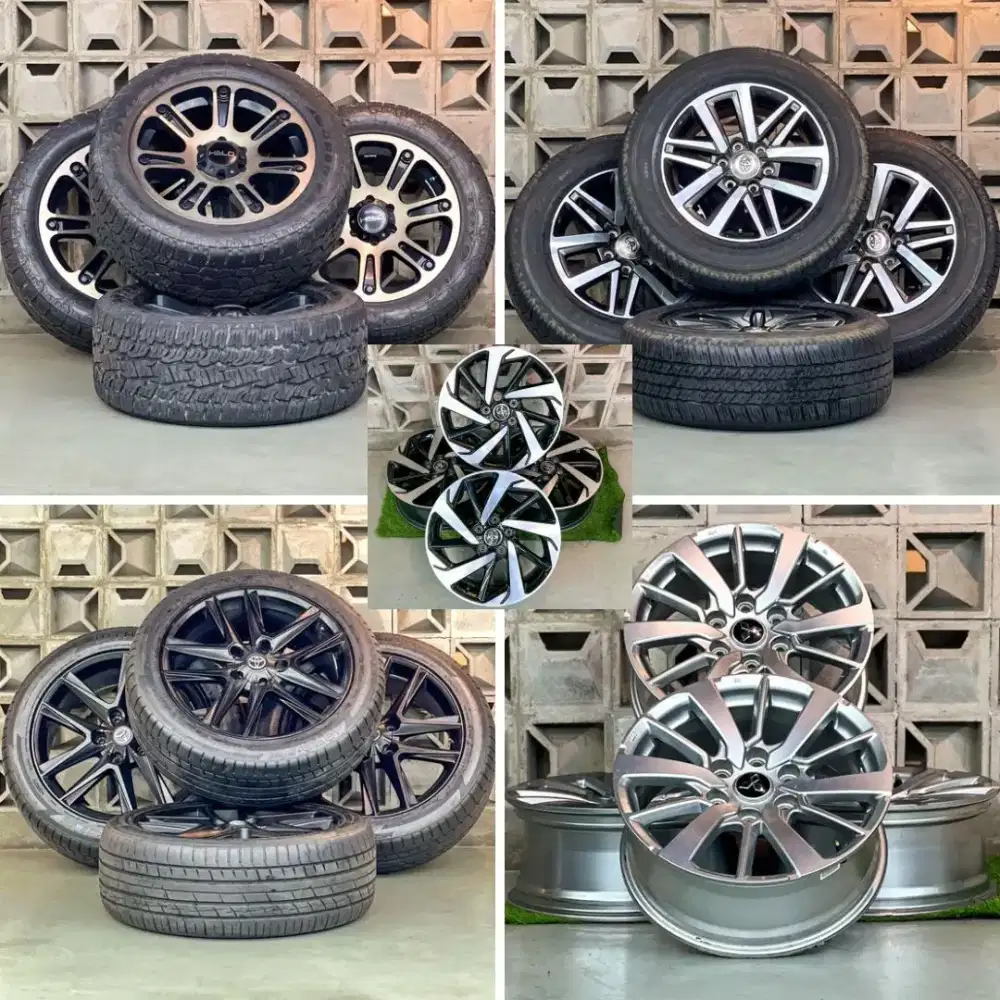 Velg HELLO Original Japan + Ban Toyo Open Country A/T 
Ring 20,