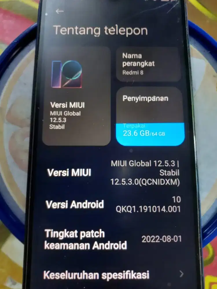 Redmi 8 ram 4/64 giga