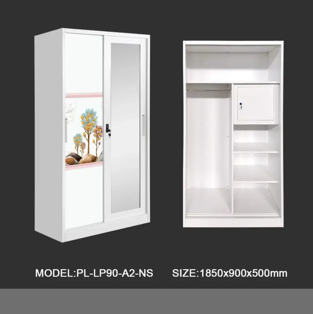 Lemari pakaian sleding 2 pt