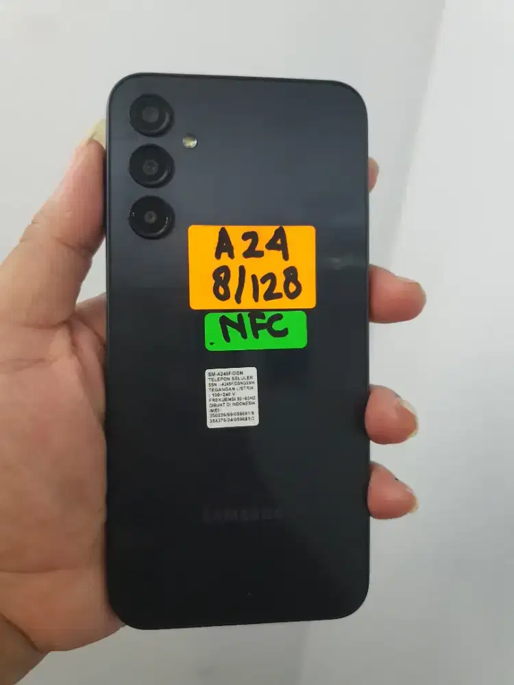 Samsung A24 NFC resmi 8GB/128GB Normal Mulus