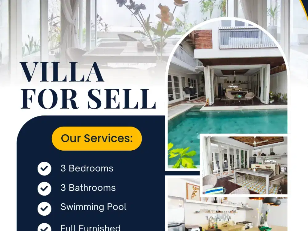 Dijual Villa Strategis Tibubeneng Canggu Bali Harga Promo