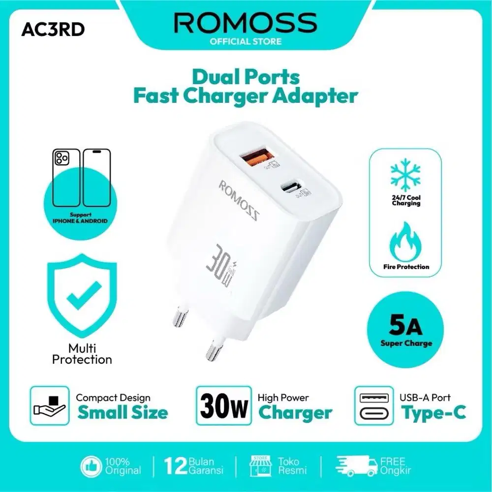 charger romoos 2 port