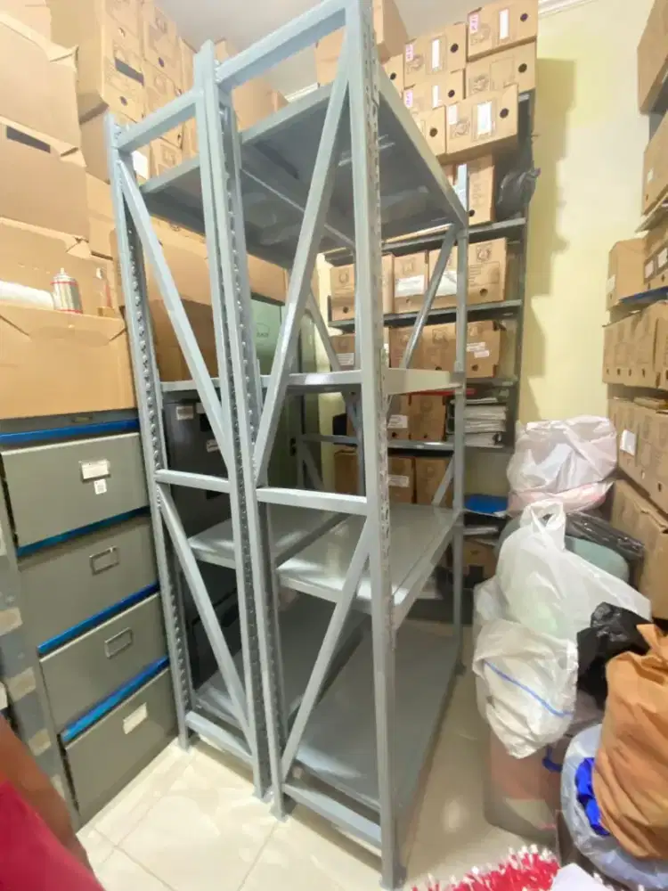 Rak Besi Dutty 4 susun 40*100*250(bisa request ukuran)