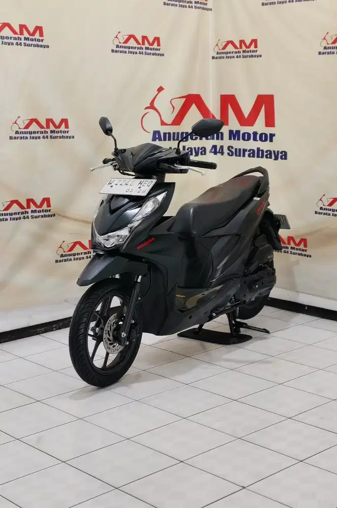 Km 10 Ribu Honda Beat Deluxe Iss Tahun 2023 hitam doff
