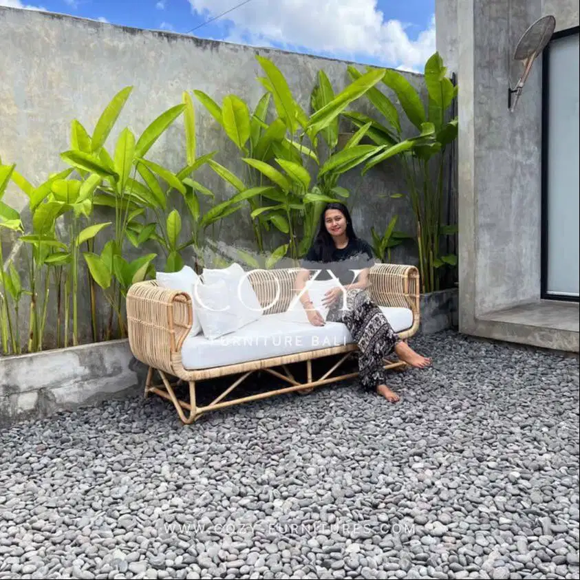 SOFA ROTAN - KURSI ROTAN - RATTAN CHAIR - KURSI PANJANG