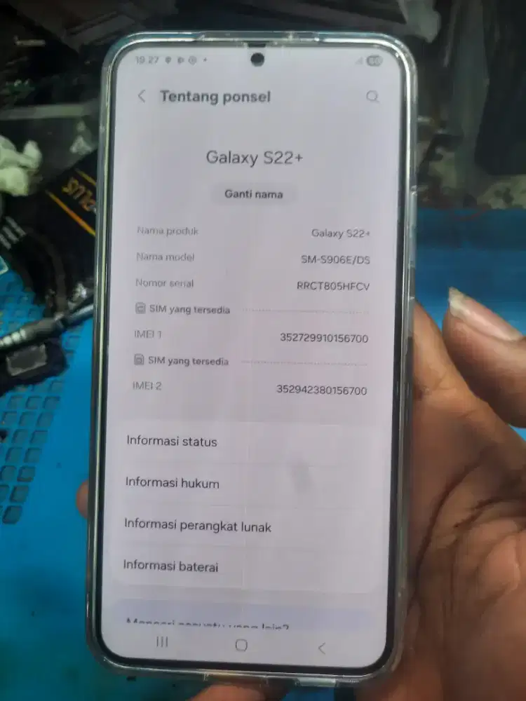 Jual lcd copotan ori samsung galaxy s22 +