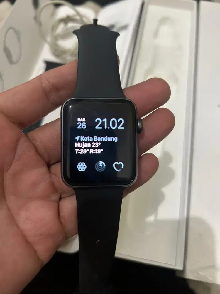 iWatch series 3 42mm mulus no minus fullset original ex iBox