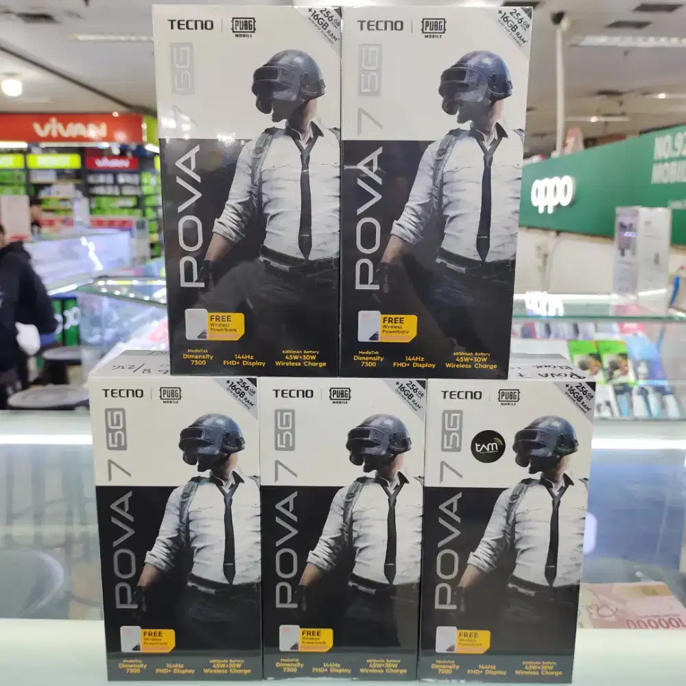 Tecno Pova 7 5G ram 8gb+8gb/256gb baru garansi resmi harga Promo