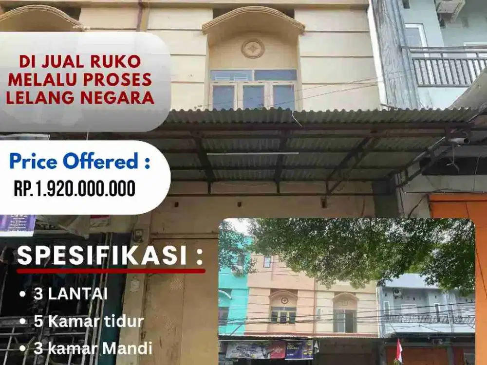 DI JUAL RUKO JL RAPPOCINI RAYA