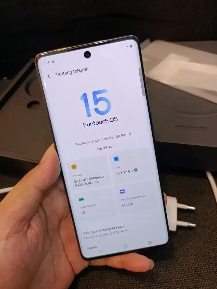 Vivo X100 pro 16/512 garansi aktif