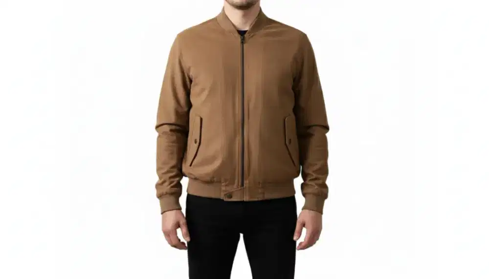 WOOD jaket suede model Bomber size L - tipe 2 JKXLXC125C060