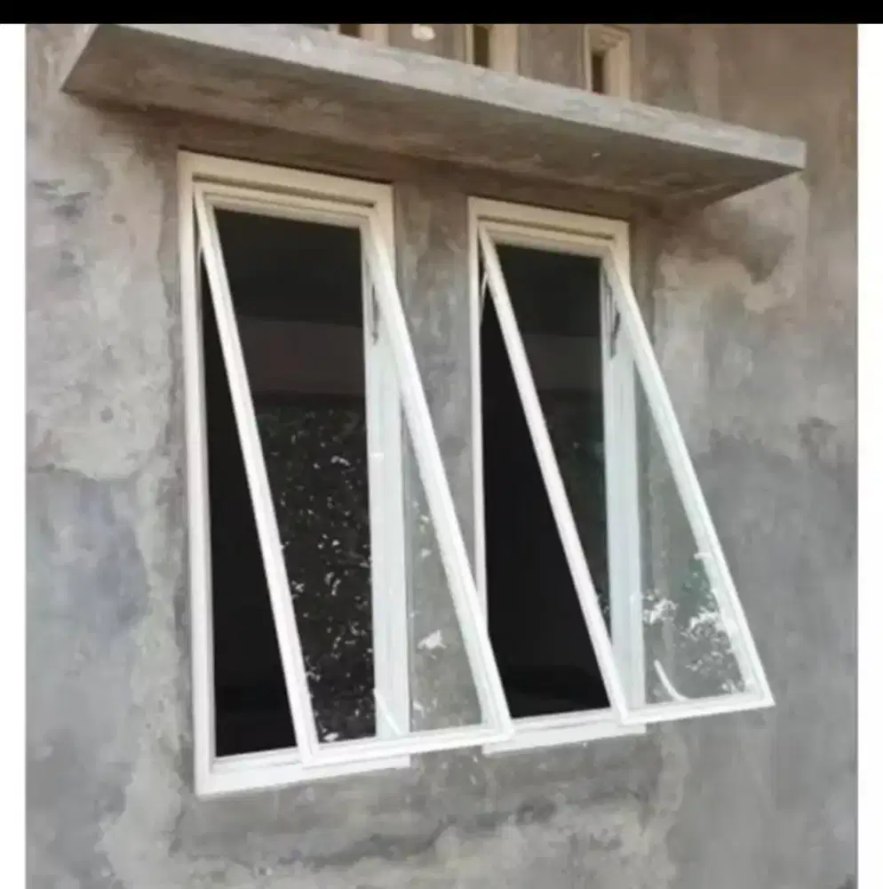 Jendela aluminium,kusen, dan kaca