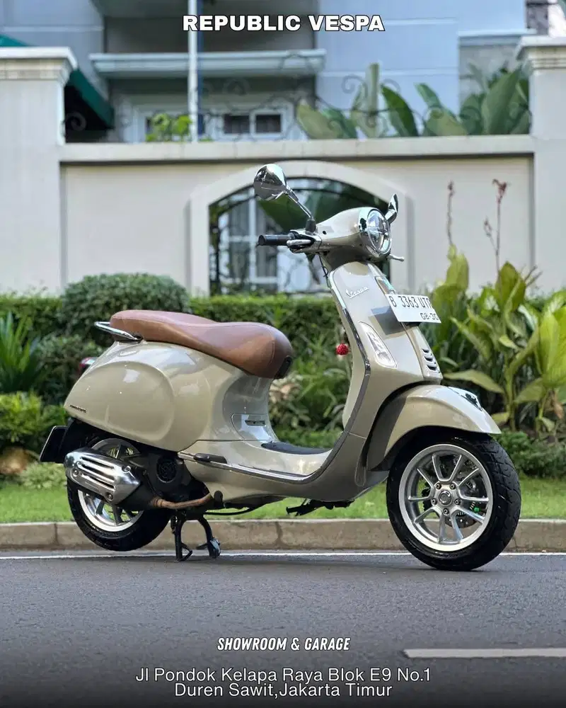 PIAGGIO VESPA PRIMAVERA 150 IGET ABS LED FACELIFT TH 2019 WARNA BEIGE