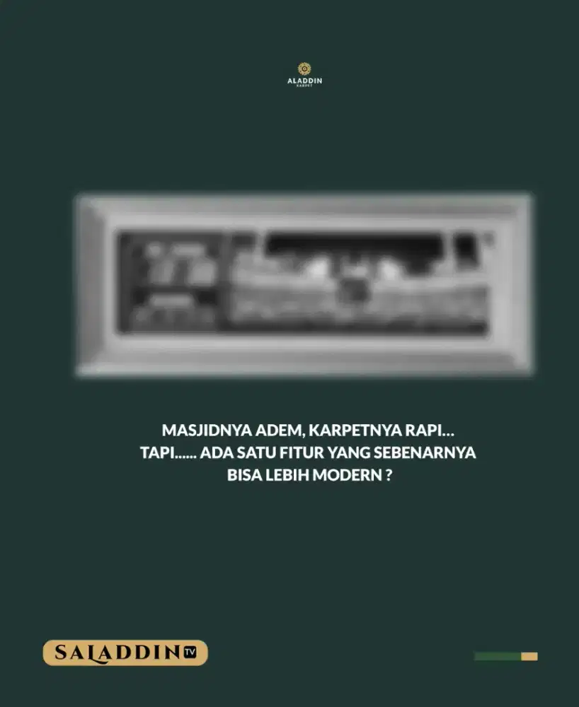 JAM DIGITAL MASJID LED PENGATUR JADWAL SHOLAT & ADZAN