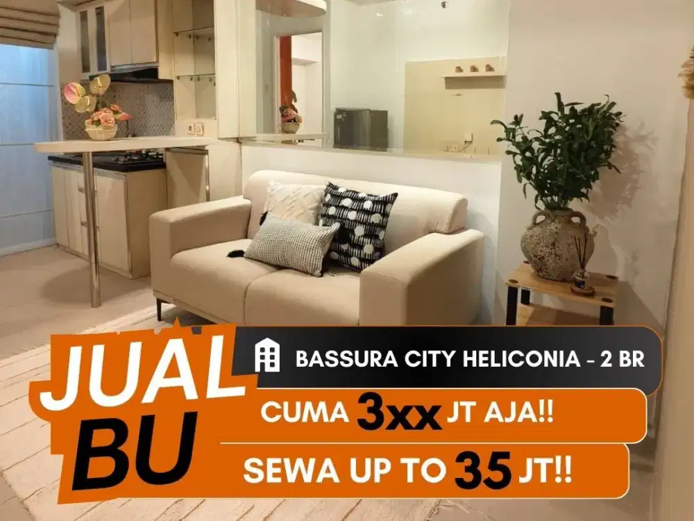 JUAL CEPAT APARTEMEN BASSURA CITY 2BR FURNISHED DEKAT TEBET