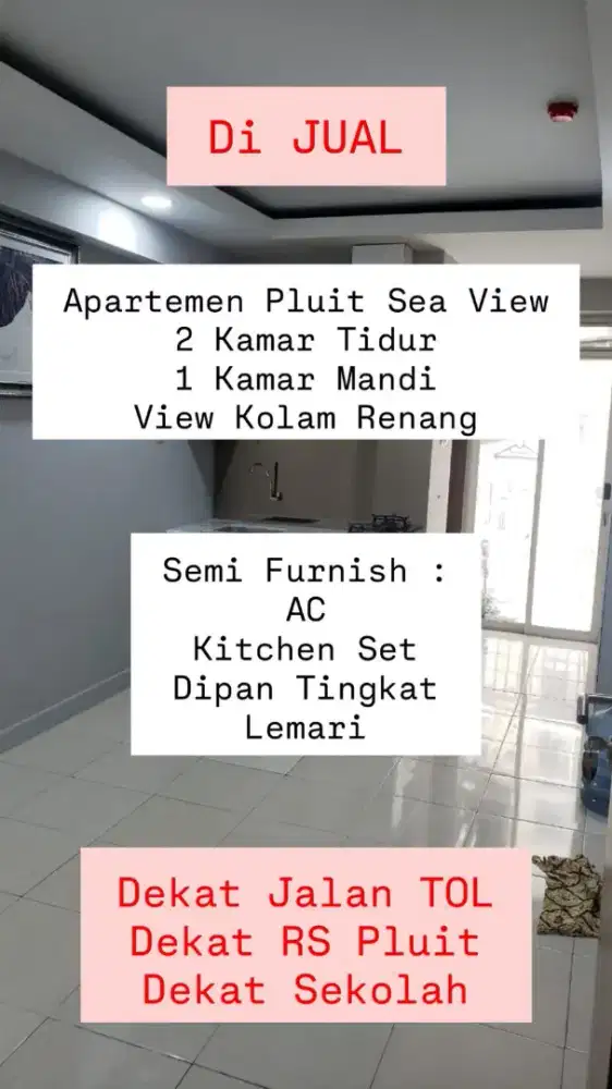 Apartemen Pluit Sea View Jual MURAH dan bisa cicil