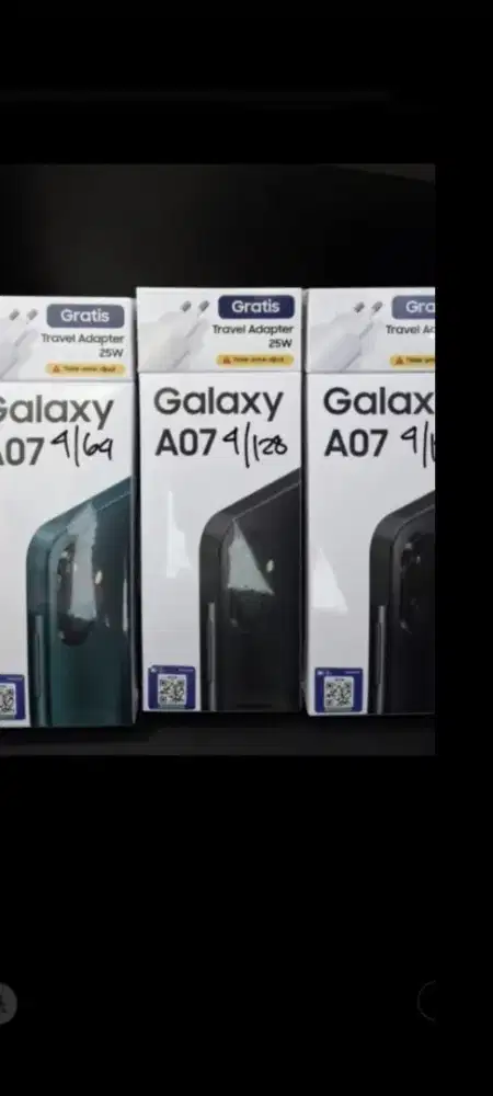 Samsung galaxy A07 ram 6gb 128gb dan4/64 resmi