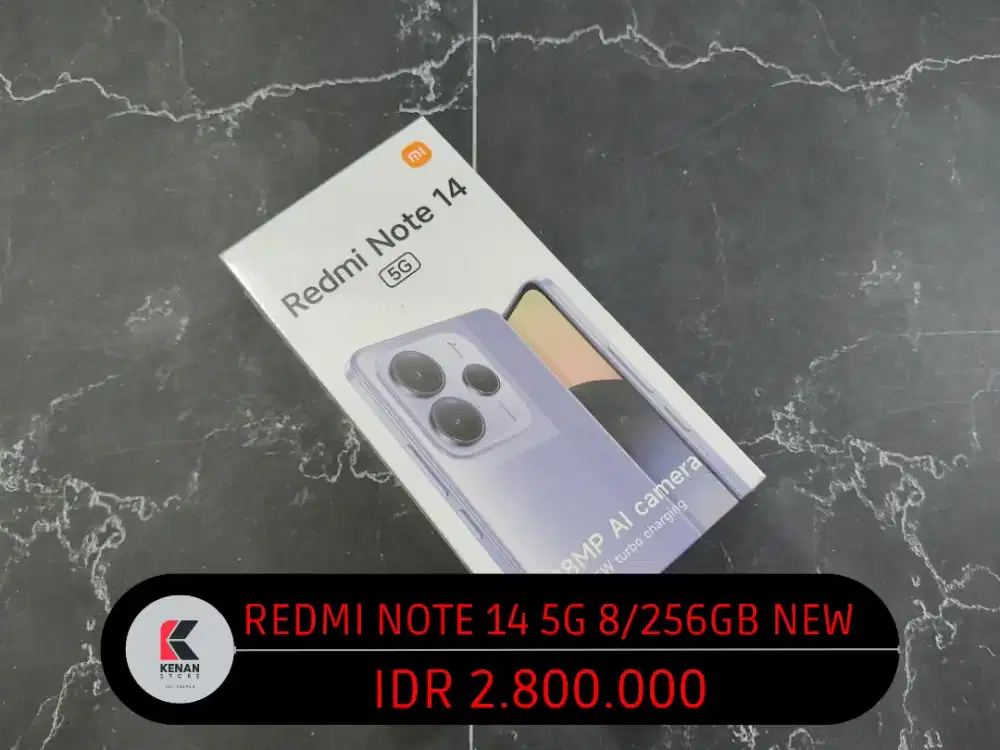 Redmi note 14 5G 8/256GB baru