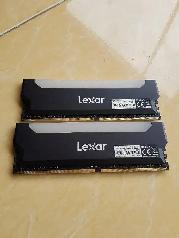 Ram DDR4 2x8gb 16gb Lexar Hades Black RGB 3200Mhz