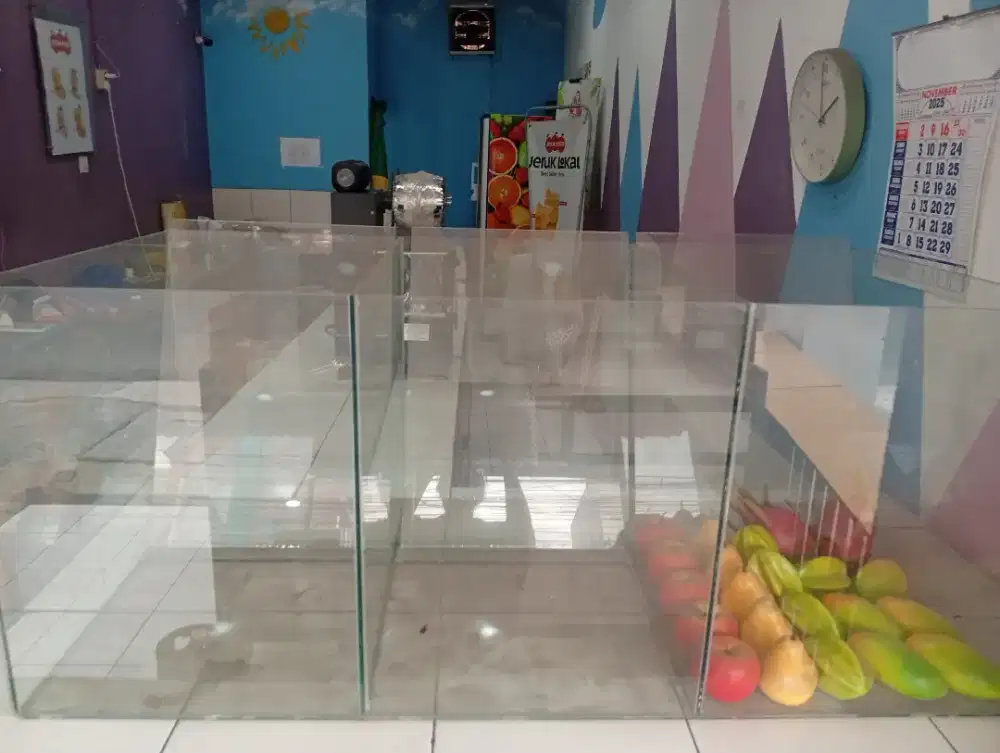 preloved aquarium buah, mesin sealer semi otomatis