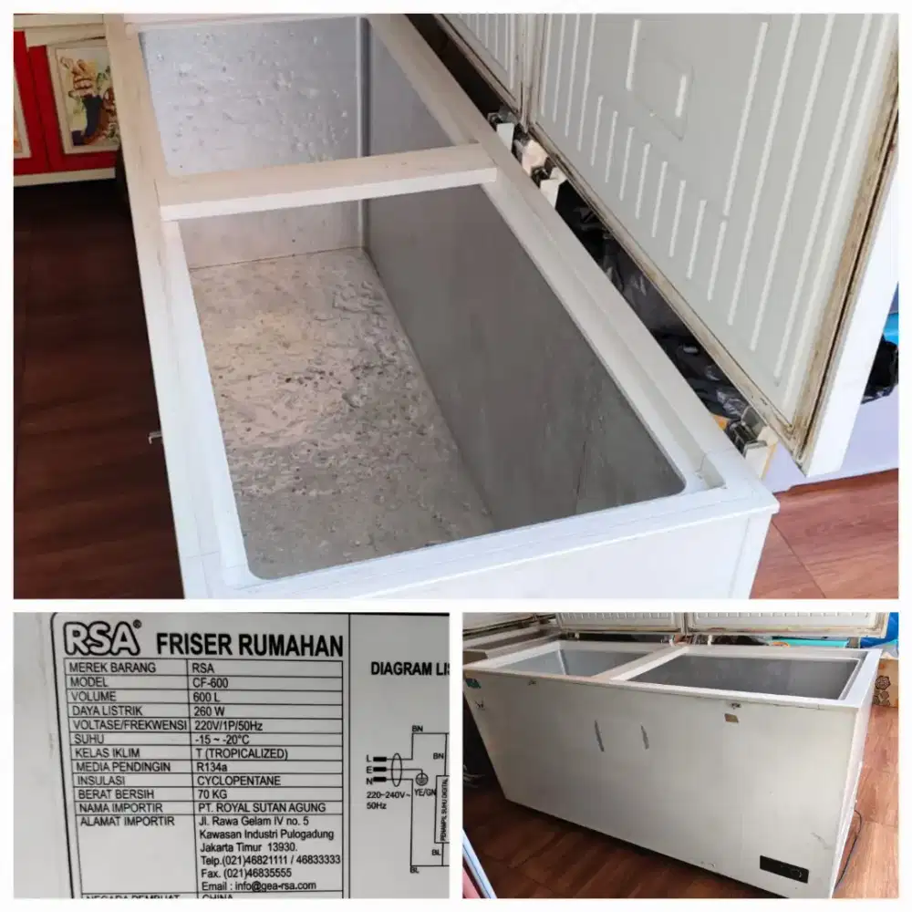 Preloved Freezer RSA 600L

. Dijual cepat
. Available 1 pcs