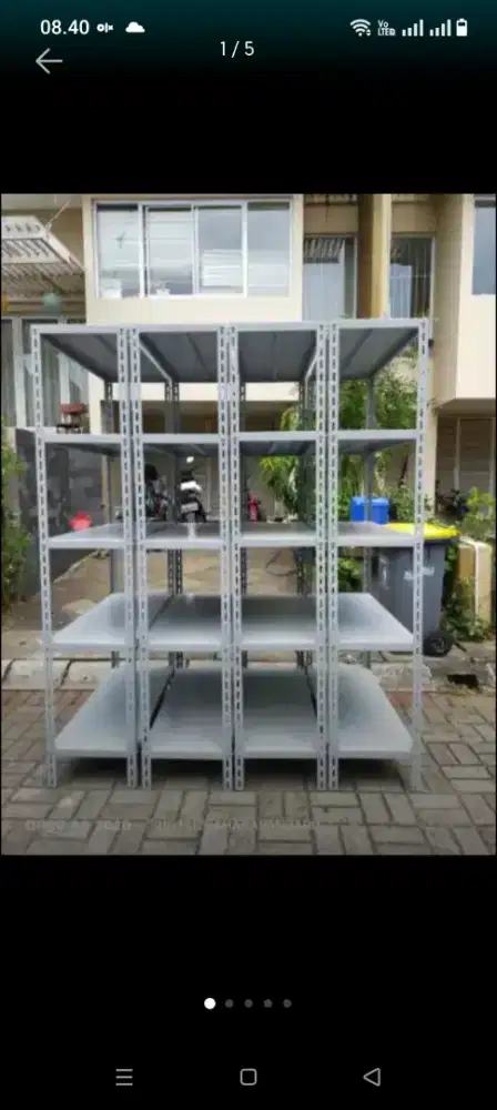 RAK BESI SIKU LUBANG SIAP KIRIM DAN COD