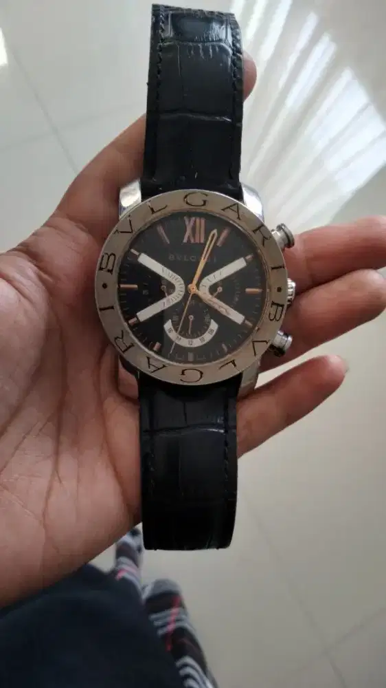 Jam BVLGARI AUTHENTIC genuine leather ORI