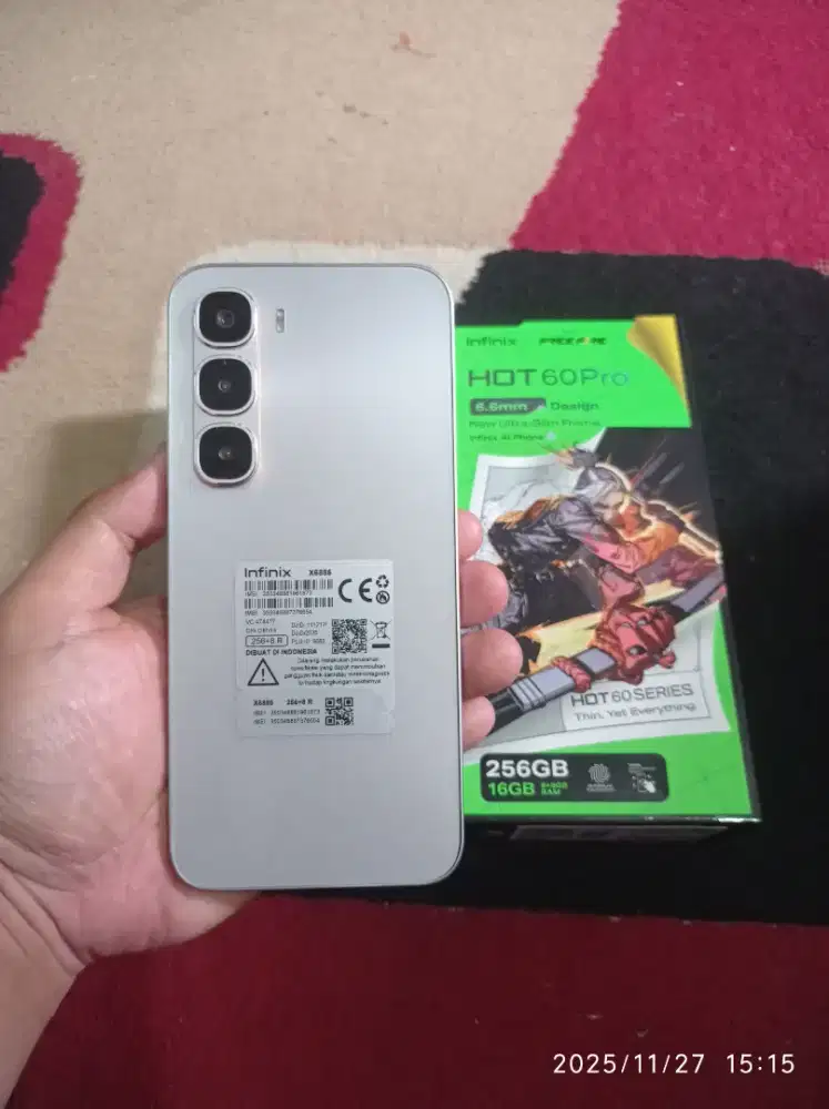 BISMILLAH INFINIX HOT 60 PRO 8/256 FULSET MULUS